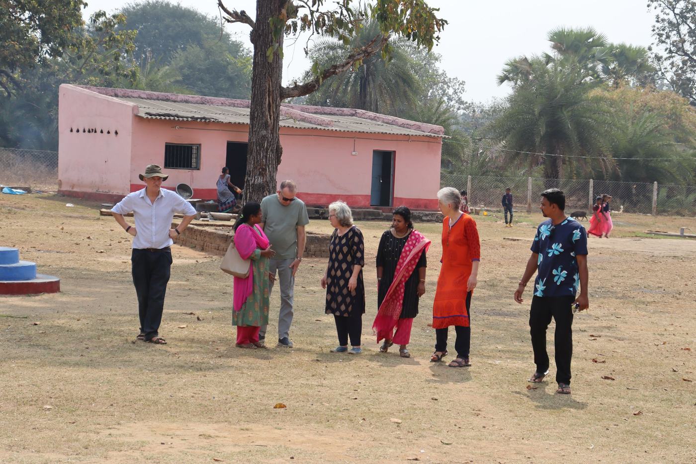Trustees and staff at one of the centres